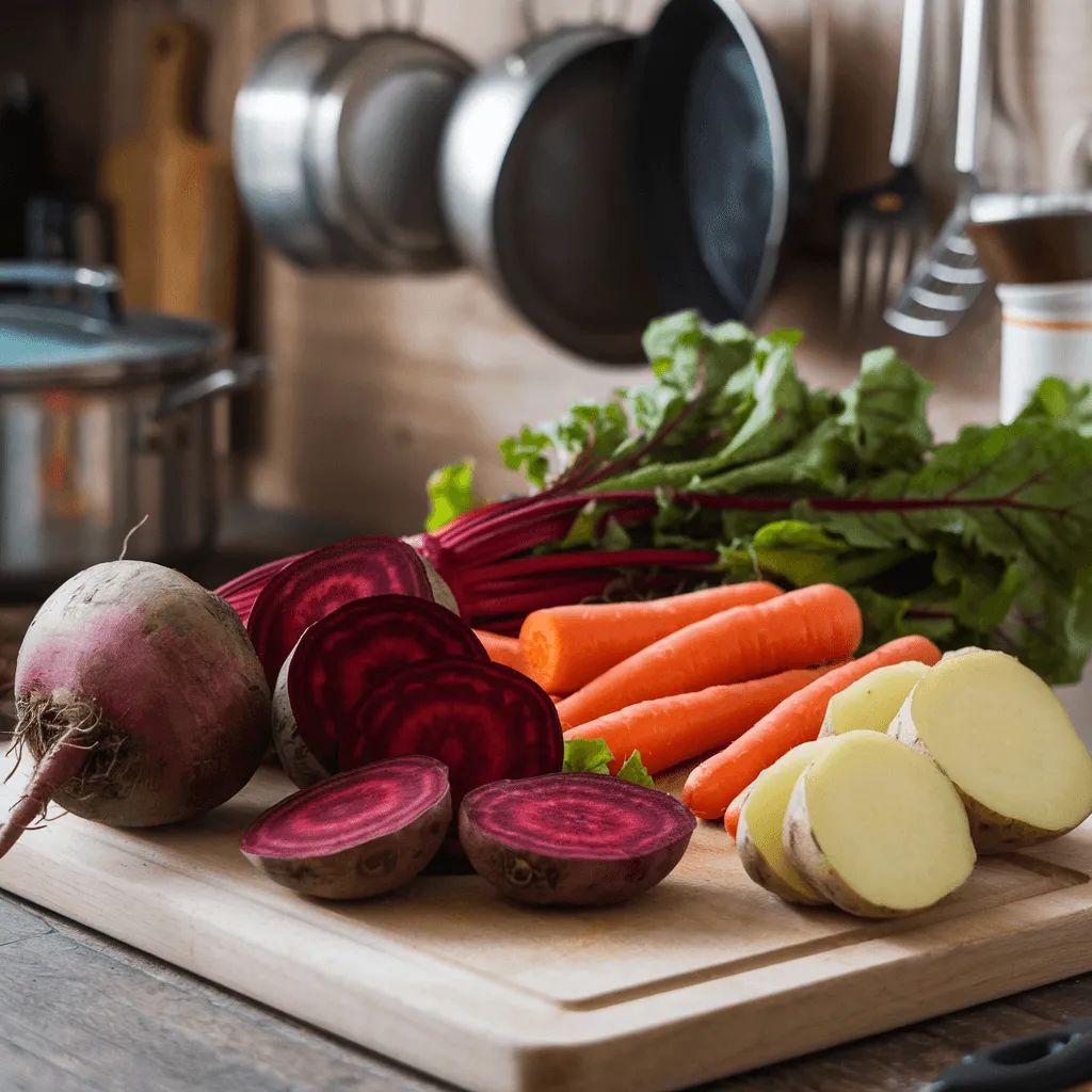 Zutaten für Rote-Bete-Suppe